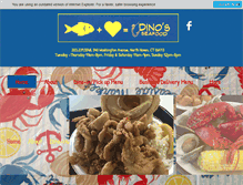 Tablet Screenshot of dinosseafood.com